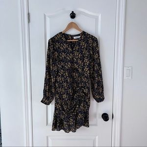 Korean Style Front String Floral Dress
